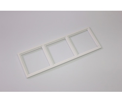 Декоративная тройная рамка (белая) под светильник серии SQUARE-IN-01