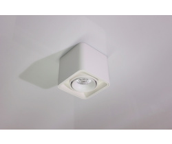 Потолочный накладной светильник SQUARE-OUT-01-WH-WW (теплый белый свет, белый корпус) 