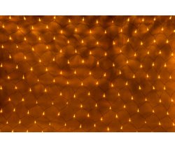 LED-XG-540-2*4M-230V Световая Гирлянда Сеть 2*4м, желтые LED/черный провод/контроллер. Flesi
