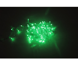 LED-PLS-100-10M-240V-G/C-W/O, Зеленая/прозрачны провод, соединяемая (без силового шнура) С КОЛПАЧКОМ
