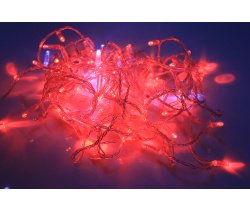 LED-PLS-192-20M-24V-R/C-F(CW)-W/O Красный/белый флэш на прозр. пр. (без шнура)С КОЛПАЧКОМ (Нов конн)