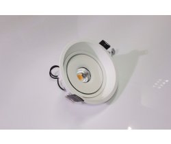 Потолочный врезной светильник ROUND-IN-04-WH-WW (теплый белый свет, белый корпус) 