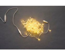 LED-PLS-100-10M-24V-WW/C-W/O, белый теп/прозрачный провод, соединяемая (без силового шнура) 24Вольта