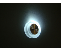 FL55SH-RD CW LED свет. круг, встраив. в стену 1*1W