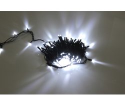 LED-PLR-100-10M-240V-W/BL-W/O Светодиодная гирлянда фиксинг 10м, IP65, 240V, белые LED/провод каучук