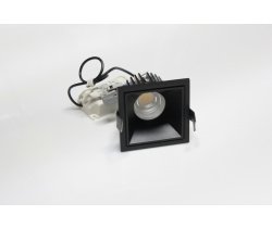 Потолочный врезной светильник SQUARE-IN-01-BL-WW (теплый белый свет, черный корпус) 