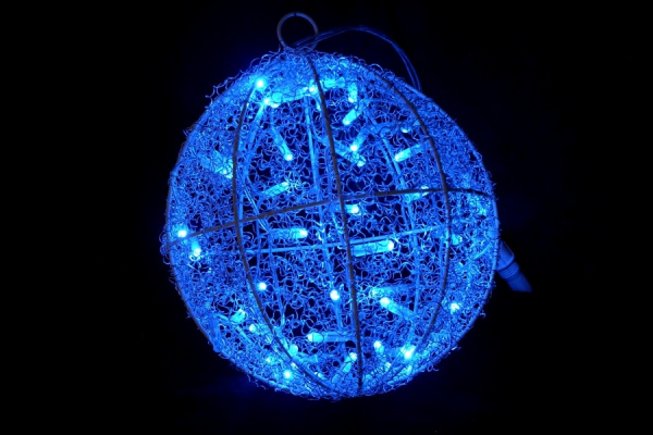 LED-PL-50L-3M-240V-B  шар подвесной синий D25 NEW фото 2