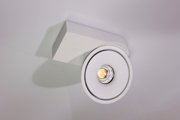Потолочный накладной светильник ROUND-OUT-02-WH-WW (теплый белый свет, белый корпус)  фото 2