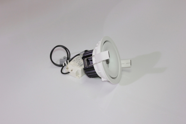 Потолочный врезной светильник ROUND-IN-02-WH-WW (теплый белый свет, белый корпус)  фото 2