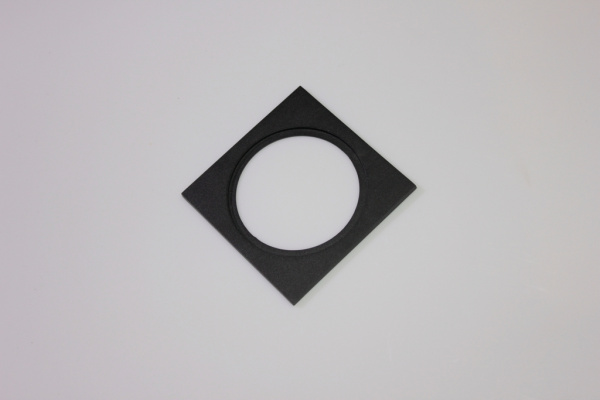 Декоративная одинарная рамка (черная) под светильник серии ROUND-IN-02 фото 1