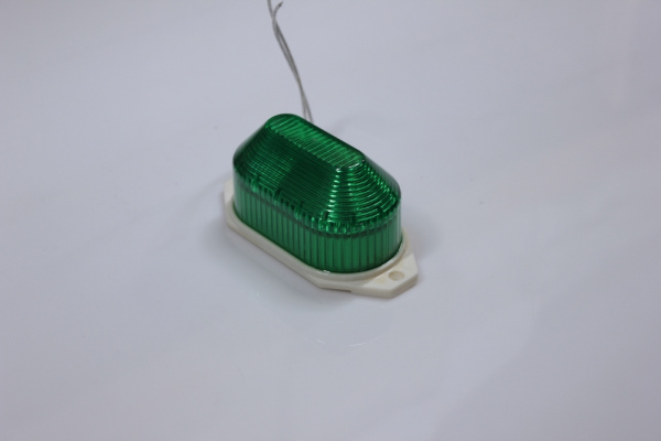 LED лампа-вспышка накладная, зеленая фото 2