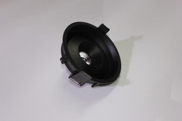 Накладное декоративное кольцо (черное/черное) в светильник серии ROUND-OUT-02/03 and ROUND-IN-03/04 фото 5