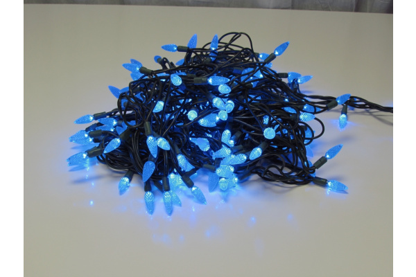 LED-PL-C6-4-G-220V-18-B, 20м, 200-205 светодиодов, синий  фото 2