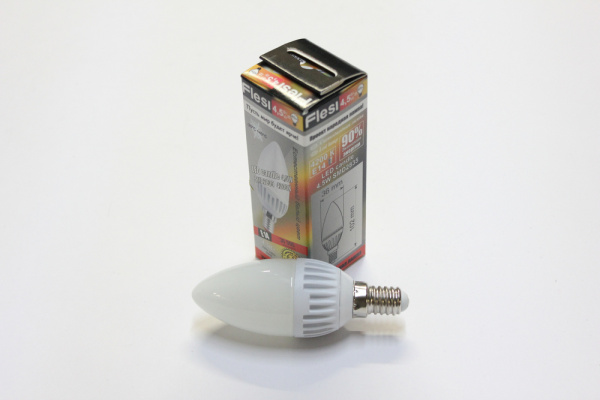 10шт. LED candle-4,5W 220V E14 4200K Свеча 4,5W, 220V фото 3