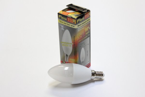 10шт. LED C37/SXW 7W 220-240V E14 3200K Свеча 37х102мм фото 3