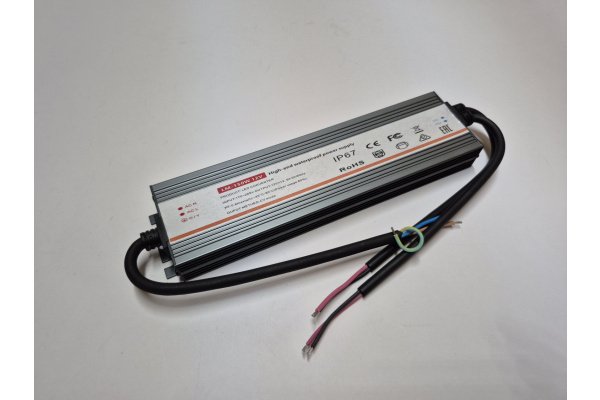 LM-150W 12V, 200-260V/12V, 12,5А, IP67. Импульсный источник питания в алюминиевом корпусе, 236х60х24 фото 1