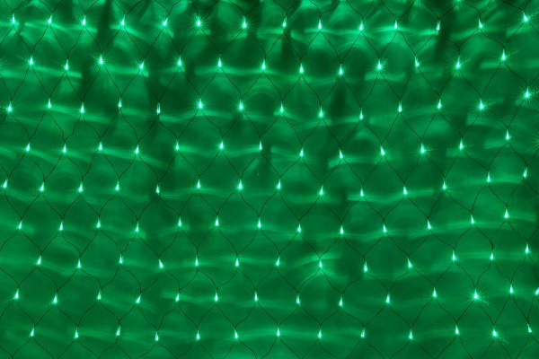 LED-XG-288-2*2M-230V-S Световая Гирлянда Сеть 2*2м, зеленые LED/черный провод, соединяемая Flesi фото 1