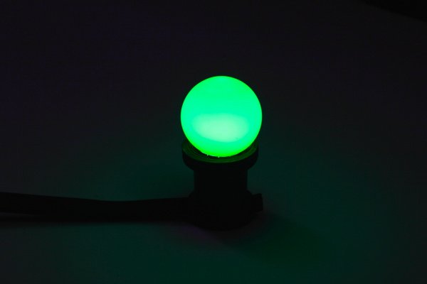 набор из 25шт. ламп LED G45 0.5W 220-240V Green E27  зеленый новый завод фото 1