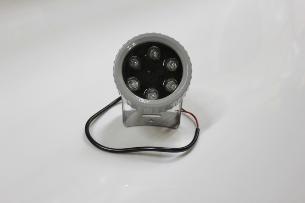 G-DT106-34-B12V LED прожек., 6 LED CREE/1W,12V синий фото 4
