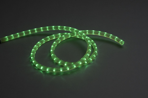 LED-FL-2W-100M-220V-G, зеленая, 100м, 220V, D13.5*15.5cm, интервал 2,77см, 2М фото 2