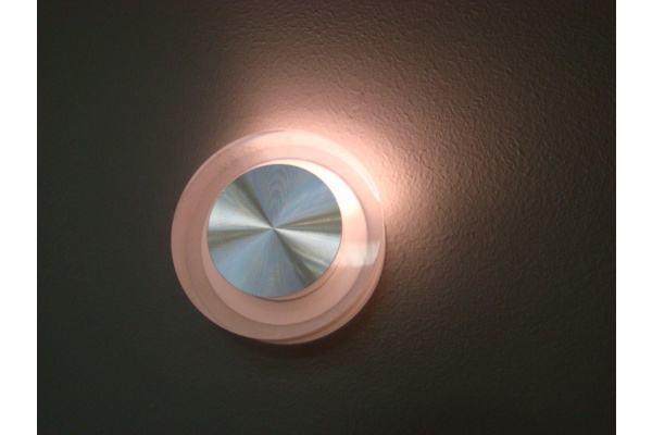 FL55SH-RD WW LED свет. круг, встраив. в стену 1*1W фото 2