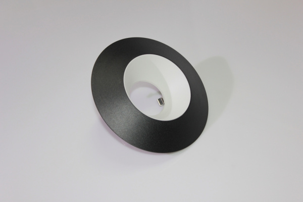 Накладное декоративное кольцо (черное/белое) в светильник серии ROUND-OUT-02/03 and ROUND-IN-03/04 фото 8