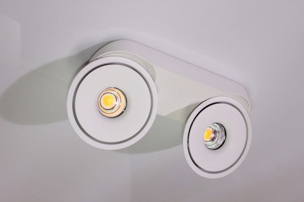 Потолочный накладной светильник ROUND-OUT-03-WH-WW (теплый белый свет, белый корпус)  фото 2