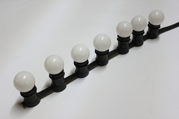 набор из 25шт. ламп LED G45 0.5W 220-240V 4100K White E27 белая новый завод фото 4