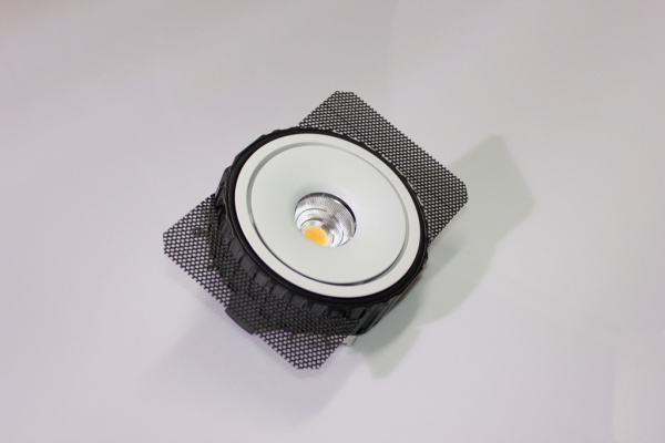 Потолочный врезной светильник ROUND-IN-03-WH-WW (теплый белый свет, белый корпус)  фото 1