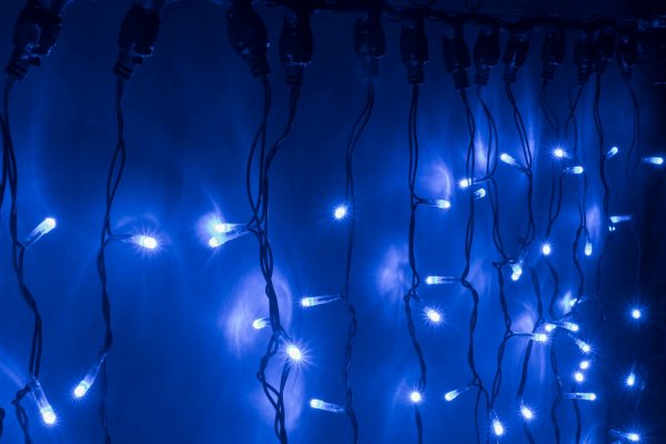 LED-XP-1925-1,5M-230V (синие светодиоды/черный провод). Светодиодный занавес 2*1,5м. Flesi фото 2
