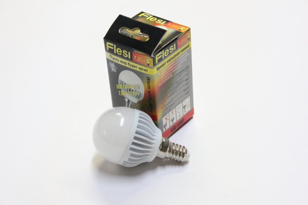 10шт. LED G45-7.2W 220-240V E14 3200K 45х81мм фото 3