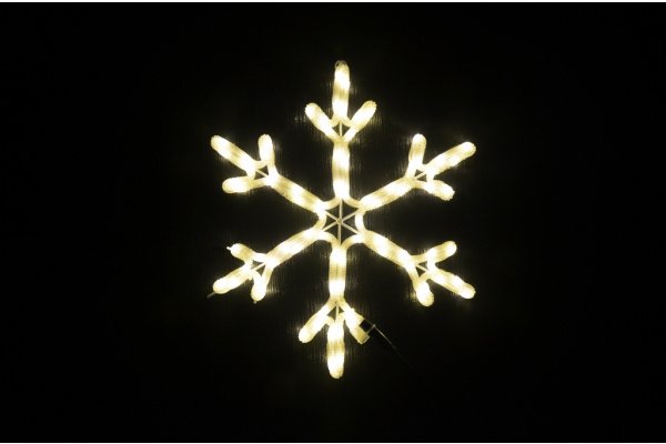 LED-XM(FR)-2D-CK005-B-24"-WW Мотив Снежинка белый теплый фото 2