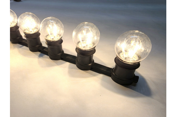 E27 BULB-6 SMD-240V-WW лампа декоративная прозрачная колба 2026 фото 2