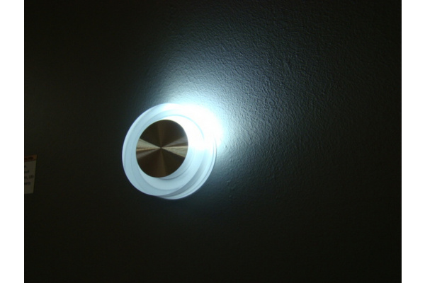FL55SH-RD CW LED свет. круг, встраив. в стену 1*1W фото 2