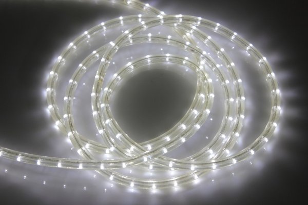 LED-DL-2W-240V-90M-W 1 N (№ 9) Светодиодная гирлянда дюралайт, фиксинг, белый, D13мм, 36LED/метр, IP фото 2