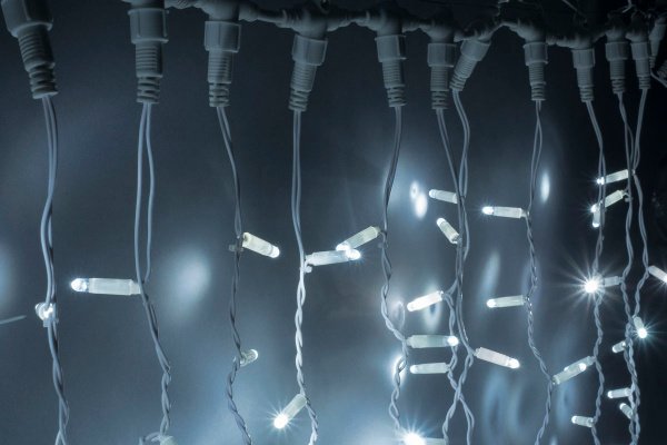 LED- PLS-3720-240V-2*3М-W/WH-С белые светодиоды/белый провод с контроллером. Занавес 2*3м Neo-Neon фото 2