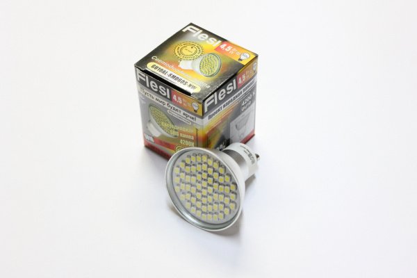 10 шт. GU10AL-SMD60S-NW  4.5W, AC220V, Natur White, 4200K фото 2