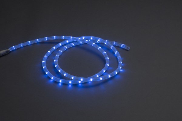 LED-СDL-2W-100M-220V-3.33CM-B V1 Светодиодная гирлянда дюралайт фиксинг, синие светодиоды, 11,5мм, 3 фото 2