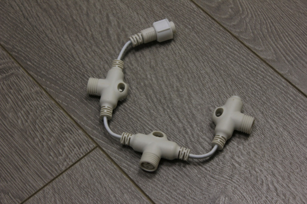 соединительные шнуры для LED-FPC-3528-135-20M-12V, 12V, 30СМ, на 3 луча фото 1
