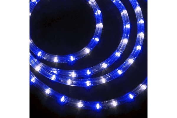 LED-XD-3W-100M-240V(B/W) синий/белый, 13мм, (4м) фото 1