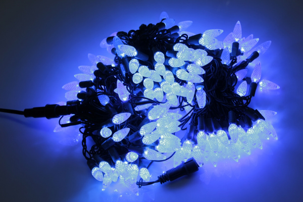LED-PL-C6-4-G-220V-20-B, 20м, 200-205 светодиодов, синий  фото 2
