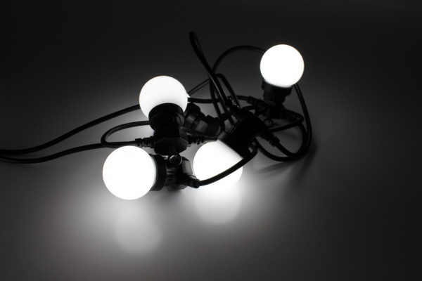 LED-2BLR-G50-20-10M-240V-W/BL, Белт-лайт с лампами, белый/черный пр. фото 1