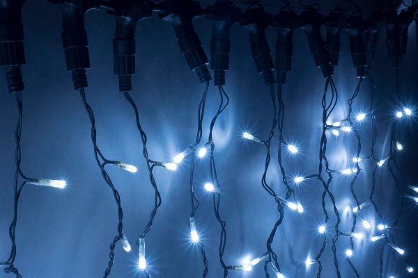 LED-XP-1925-1,5M-230V (белые светодиоды/черный провод). Светодиодный занавес 2*1,5м. Flesi фото 2