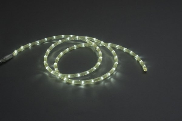 LED-СDL-2W-3,33СМ-100M-220V-WY Светодиодная гирлянда дюралайт фиксинг, белые светодиоды, D11,5мм, 30 фото 2