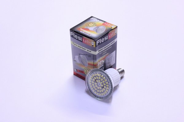 10шт. E14A-SMD48S-WW (E14, 3.2W,AC220V,Warm White,3200K) фото 2