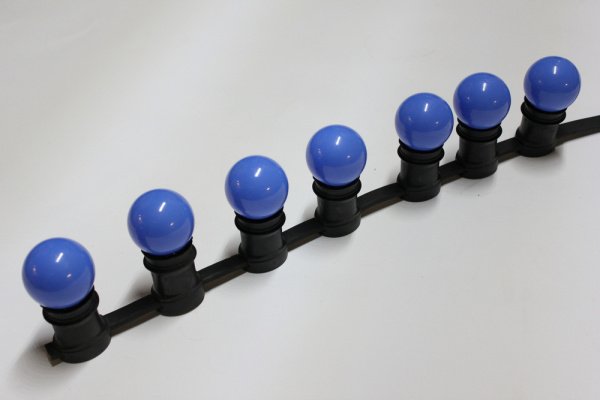 набор из 25шт. ламп LED G45 220V-240V Blue, синий фото 5