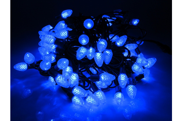 LED-PL-C7-8-G-220V-18-B, 20м, 96 LED синий фото 1