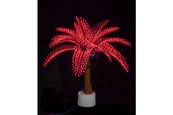 COL-1.2- LED Пальма  Японская 1,2 м, красная фото 1