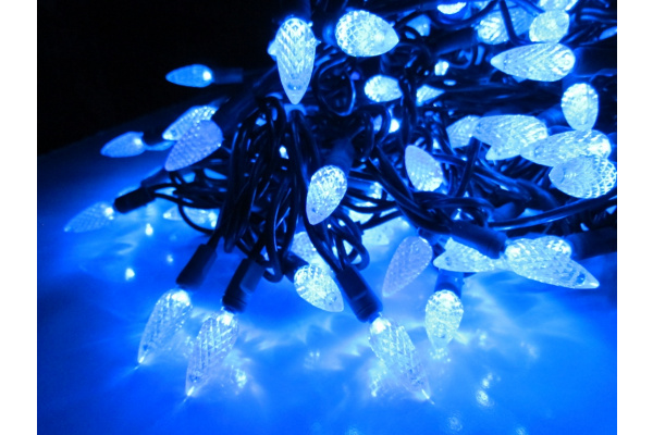 LED-PL-C6-4-G-220V-18-B, 20м, 200-205 светодиодов, синий  фото 4