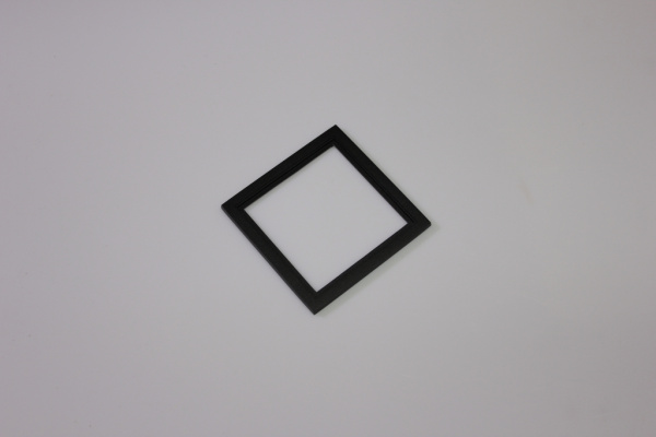 Декоративная одинарная рамка (черная) под светильник серии SQUARE-IN-01 фото 4